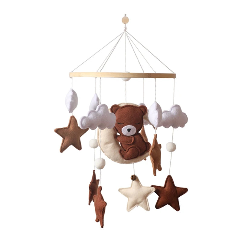 Mobile bébé décoratif — Abeilles, jungle et moutons