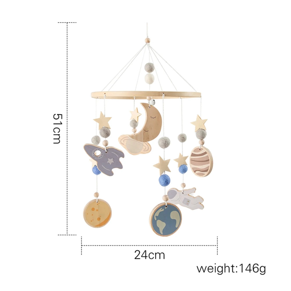 Mobile bébé décoratif — Abeilles, jungle et moutons