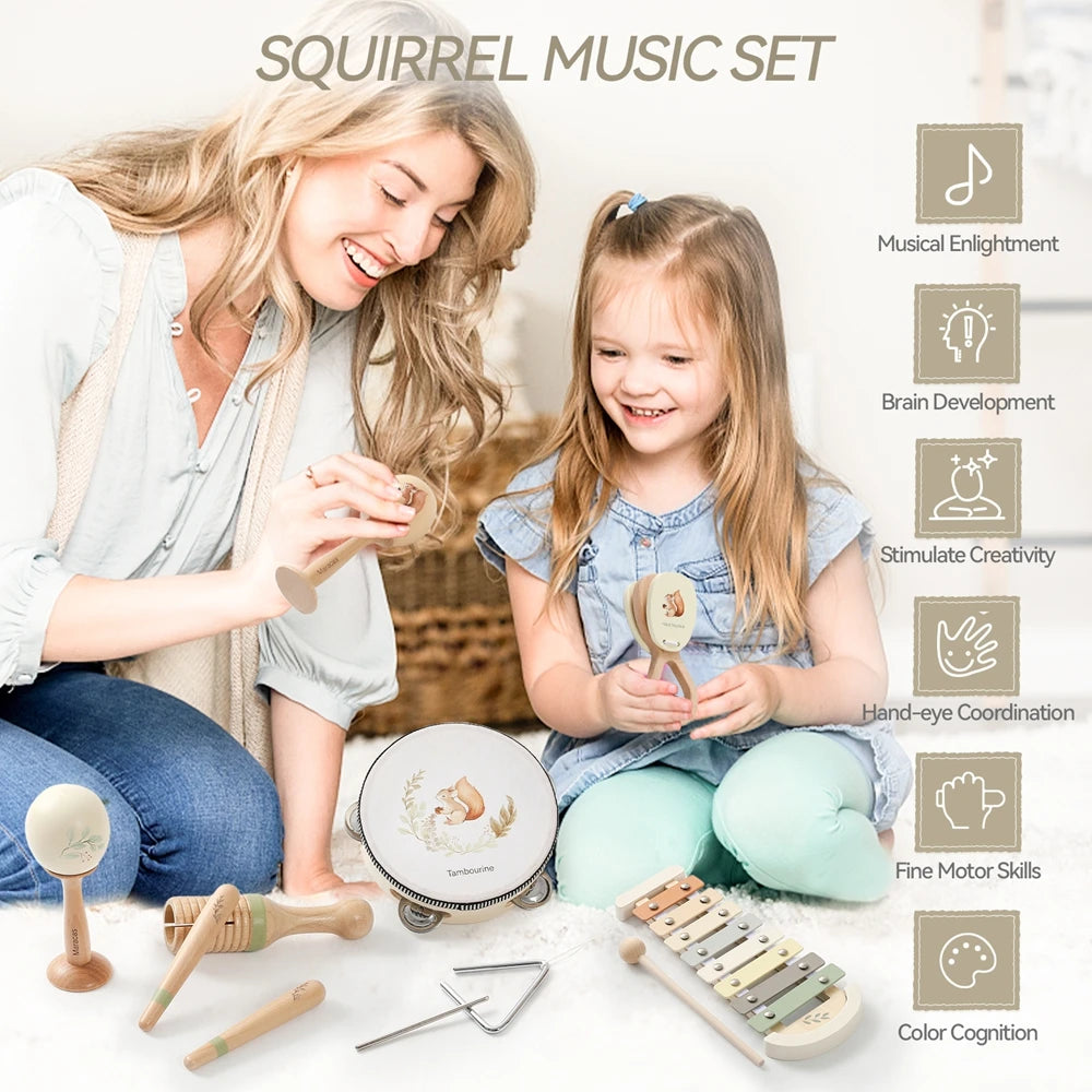 Petits instruments de musique en bois — À l’unité ou en duo