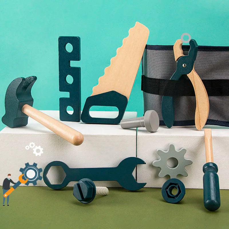 Ceinture d’outils en bois — Bricoleur ou Pompier