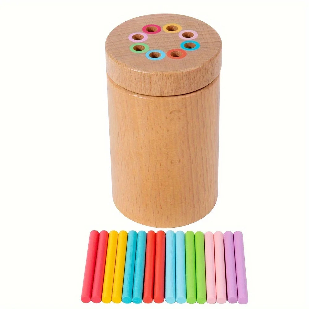 Boîte cylindrique de tri — Bâtonnets et jetons