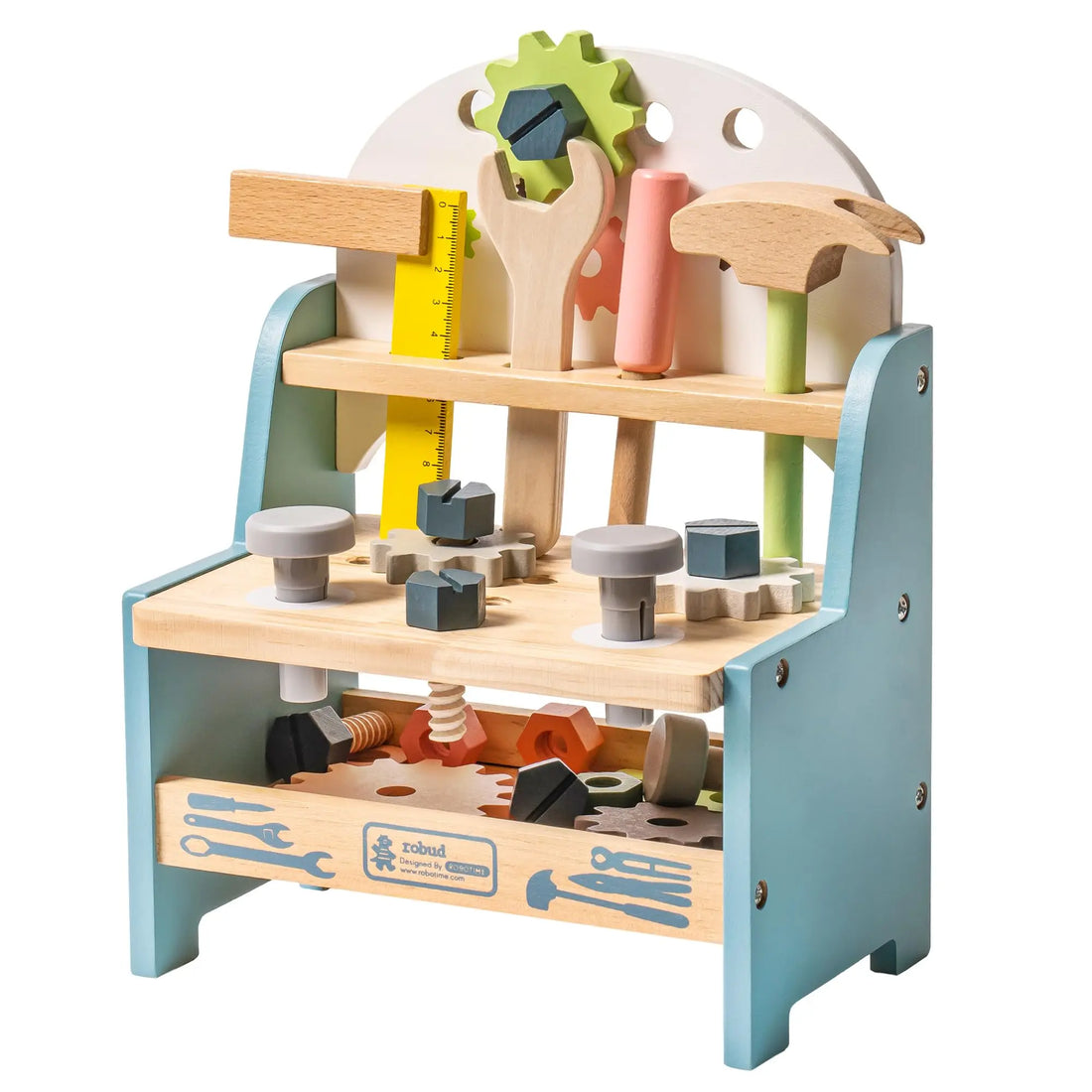 Petit établi en bois avec outils de jeu — ROBUD