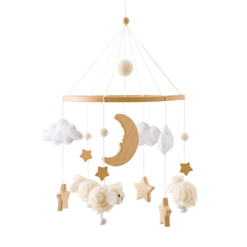 Mobile bébé décoratif — Abeilles, jungle et moutons
