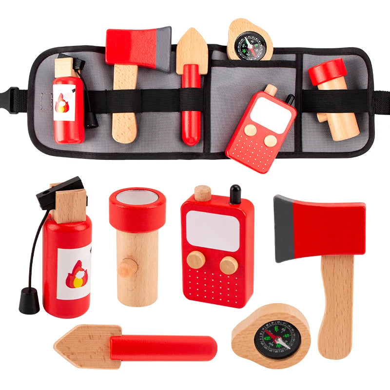 Ceinture d’outils en bois — Bricoleur ou Pompier