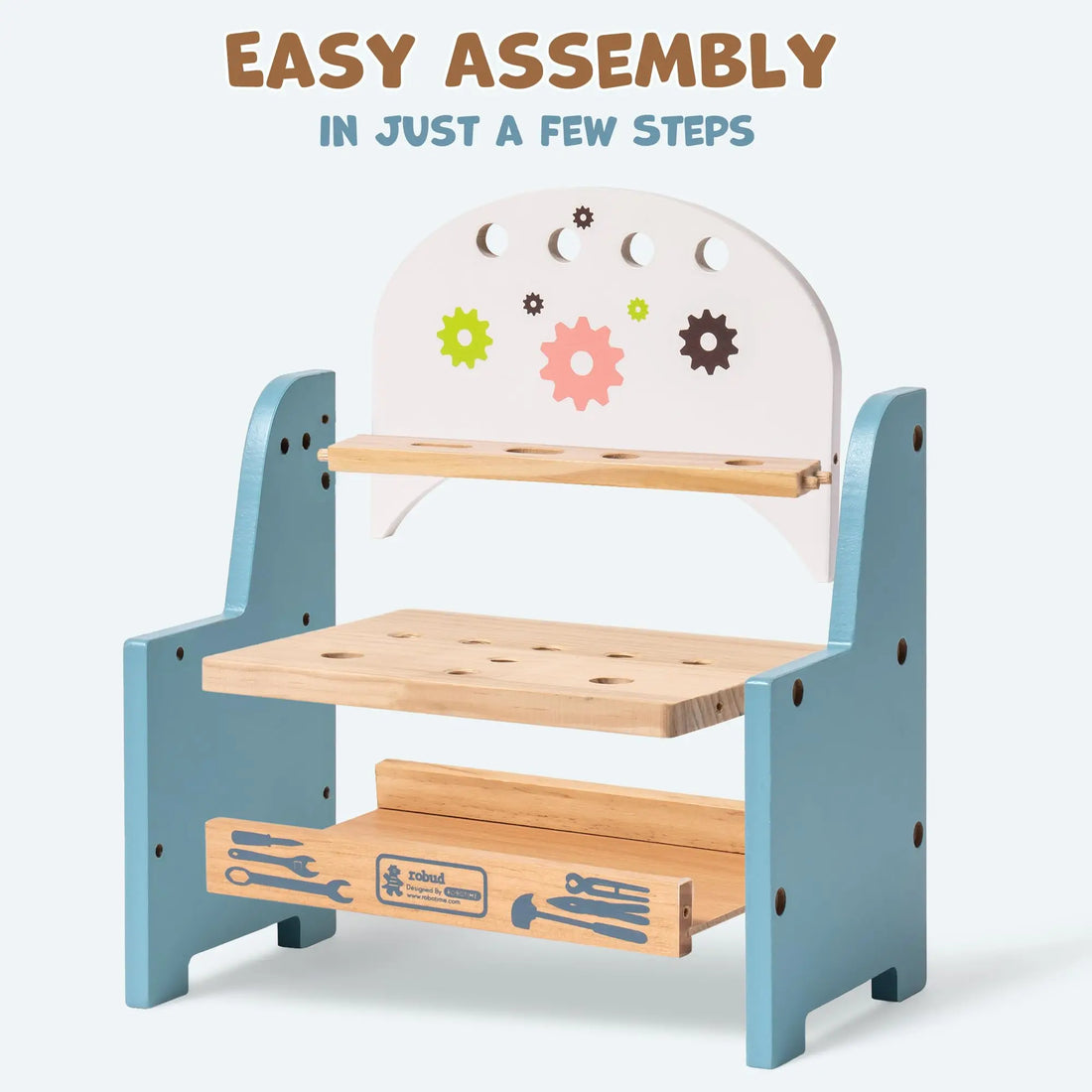 Petit établi en bois avec outils de jeu — ROBUD