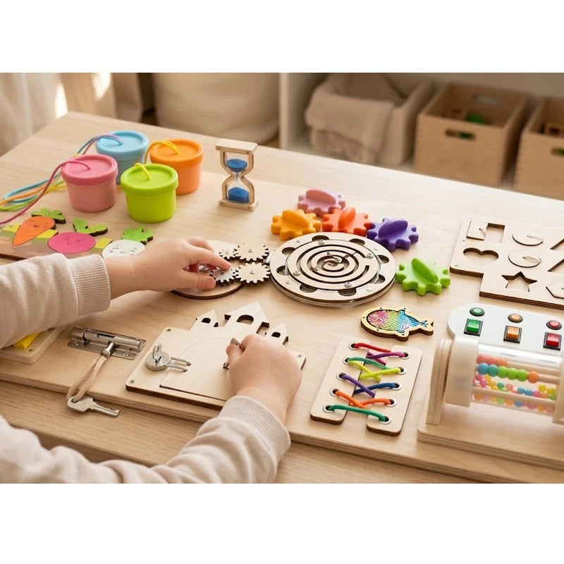 Modules pour tableau d’activités en bois — À composer