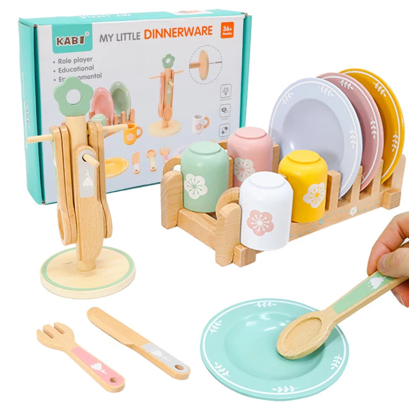 Dînette en bois — Cinq coffrets au choix pour jouer à cuisiner