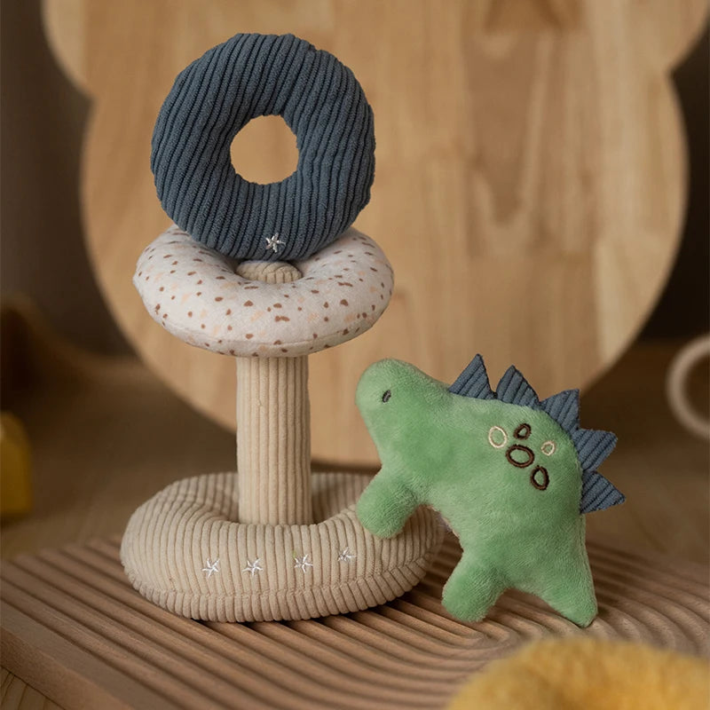 Anneaux à empiler en peluche — Licorne ou Dinosaure