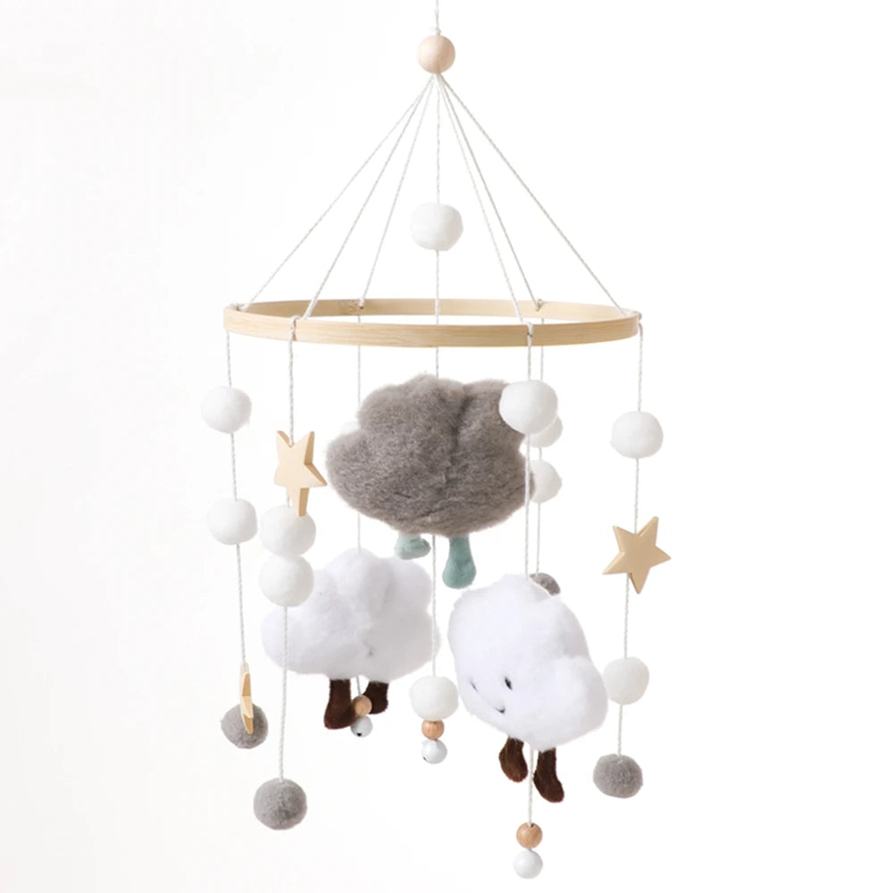 Mobile bébé décoratif — Abeilles, jungle et moutons