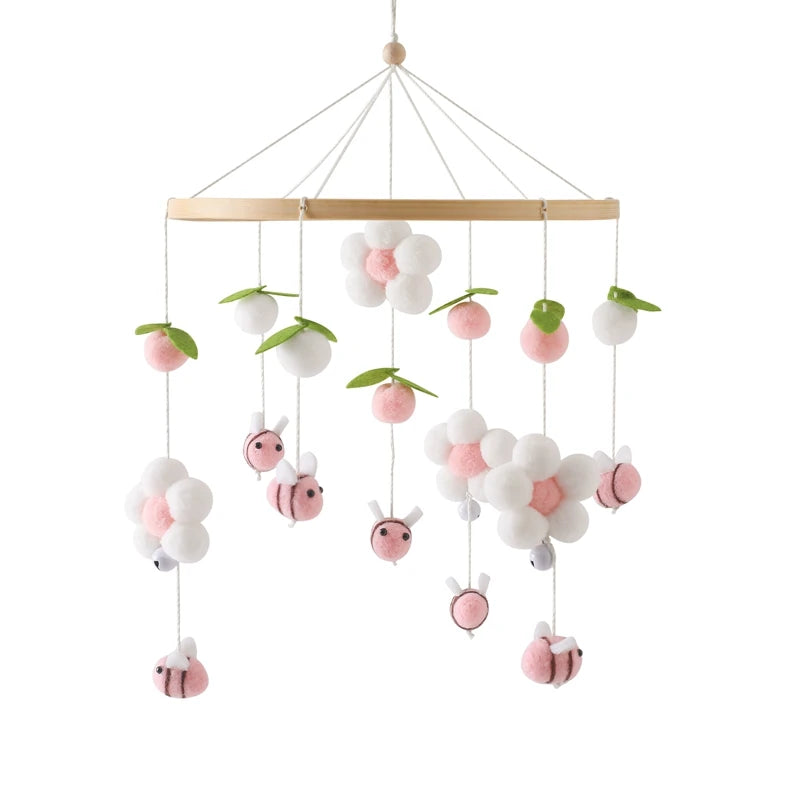 Mobile bébé décoratif — Abeilles, jungle et moutons
