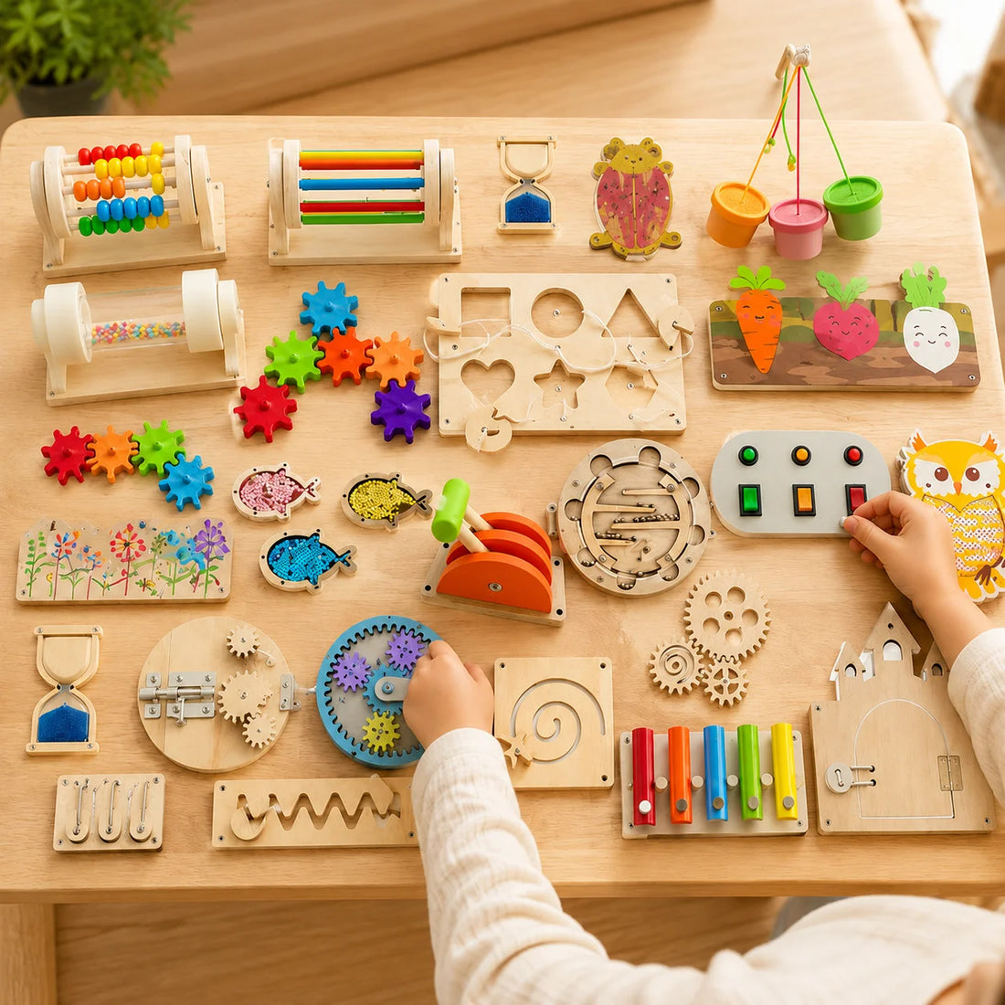 Modules pour tableau d’activités en bois — À composer