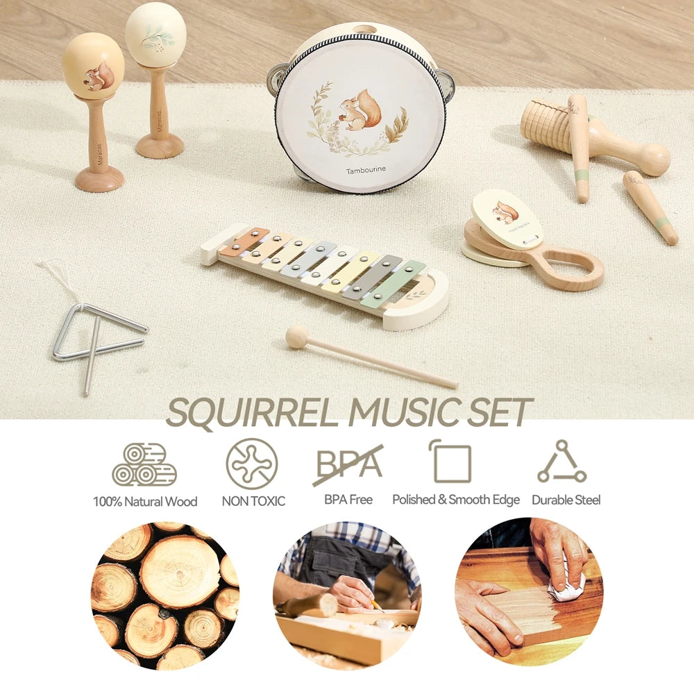 Petits instruments de musique en bois — À l’unité ou en duo