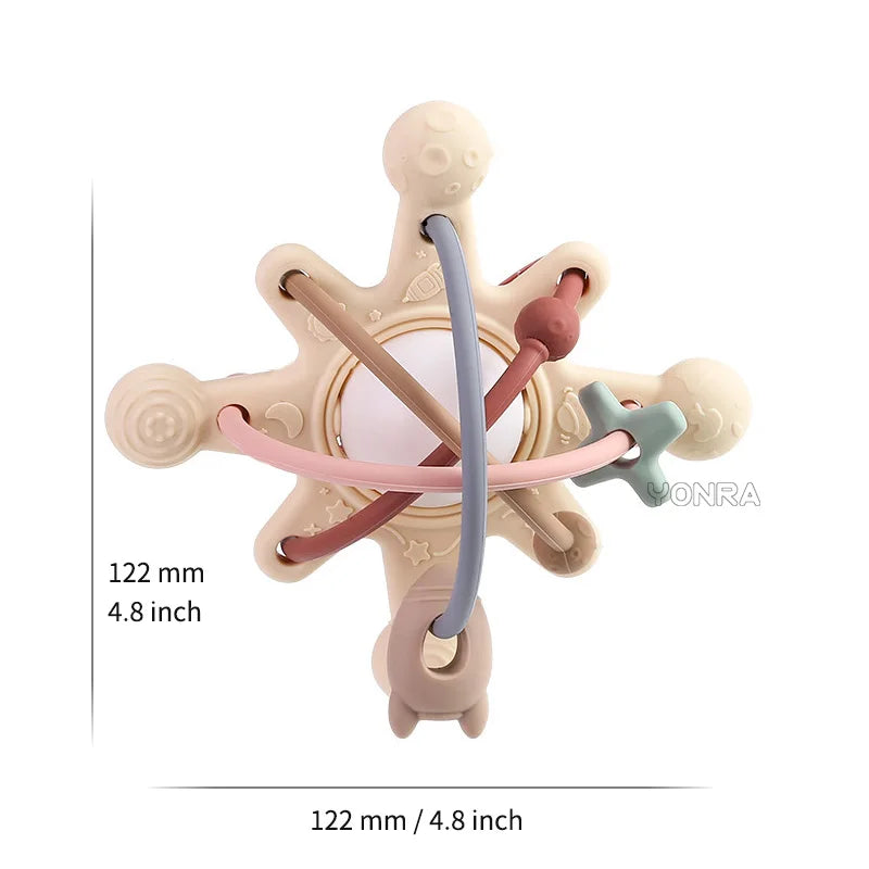 Balle hochet à arceaux — Coloris pastel
