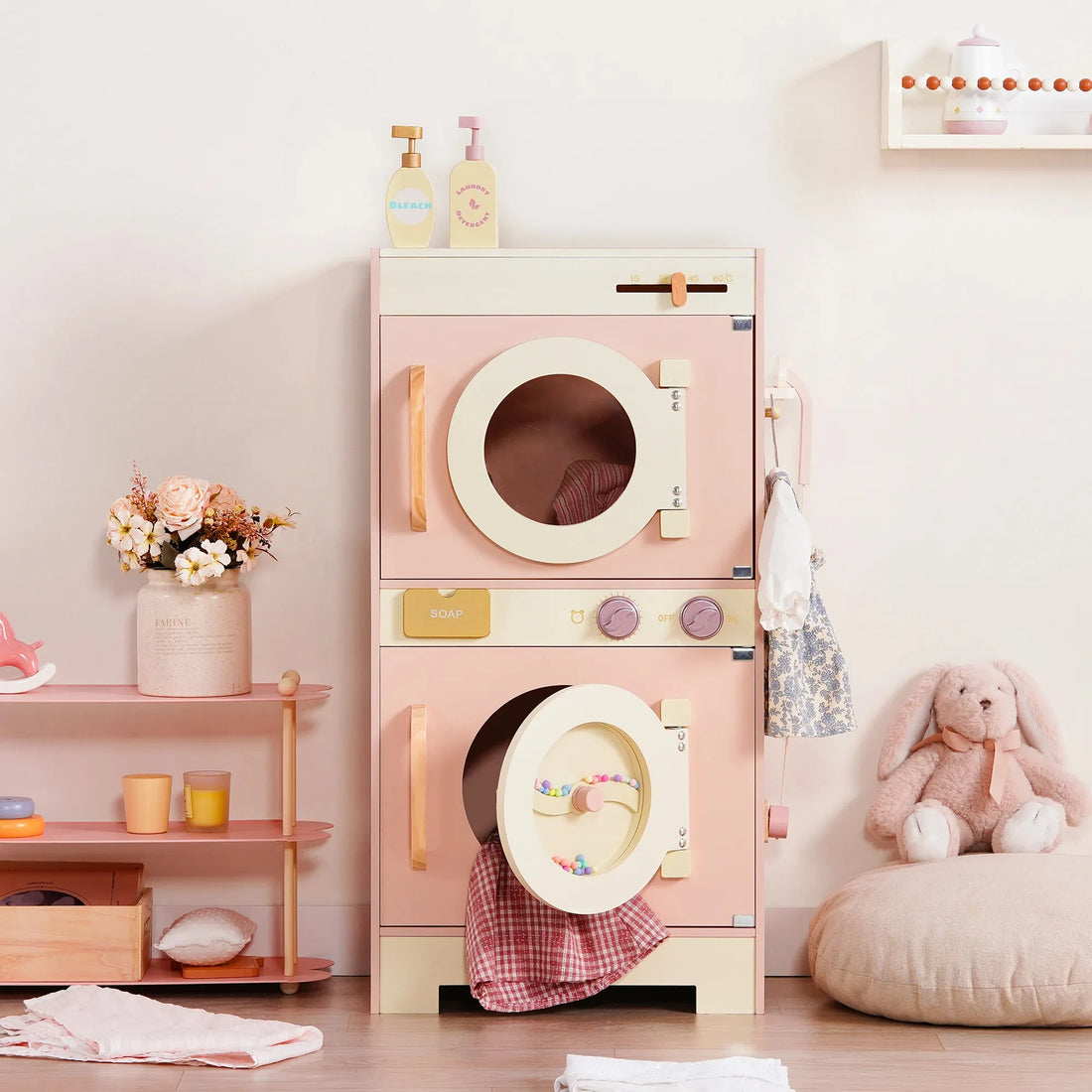 Cuisine et électroménager de jeu en bois rose — ROBUD