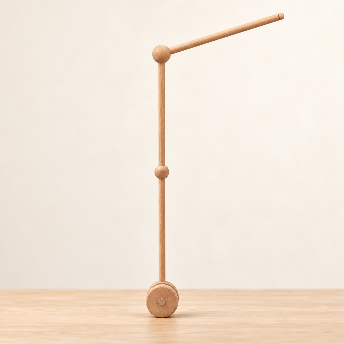 Mobiles pour bébé, supports et accessoires au choix — Support droit en bois