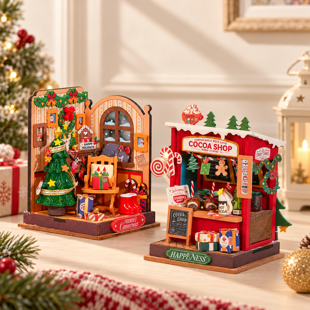 Maquettes miniatures de Noël à assembler — Rolife