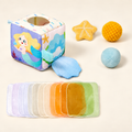 Boîte à mouchoirs sensorielle en tissu — Les animaux — Assortiment 3