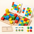 Cubes de logique 3D et cartes défis — Version duo