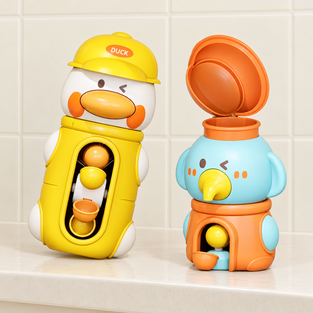 Jouet de bain à roues d’eau — Canard ou Éléphant