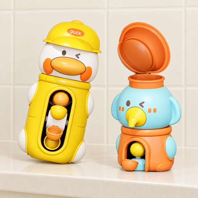 Jouet de bain à roues d’eau — Canard ou Éléphant