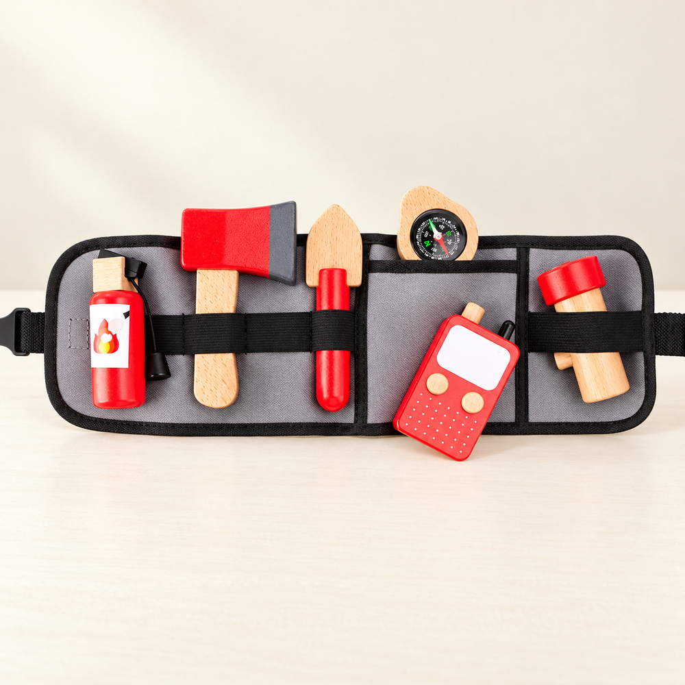 Ceinture d’outils en bois — Bricoleur ou Pompier