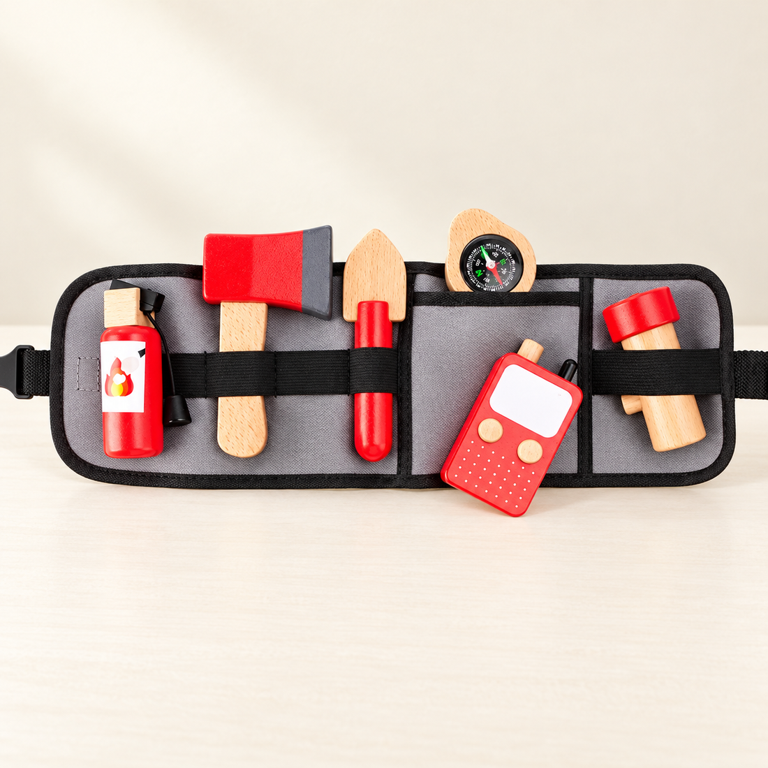Ceinture d’outils en bois — Bricoleur ou Pompier