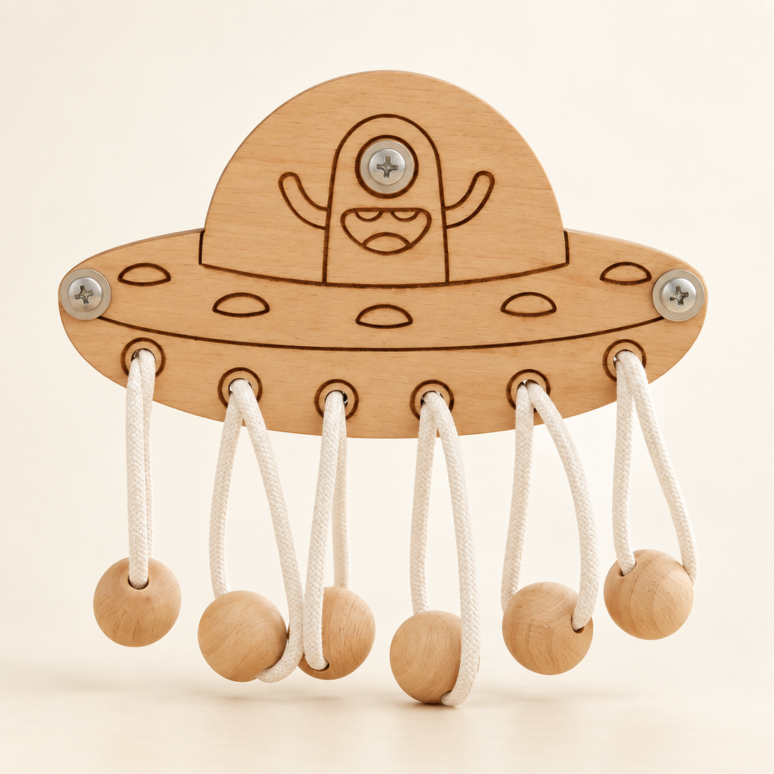 Modules pour tableau d’activités en bois — À composer — Soucoupe à cordons