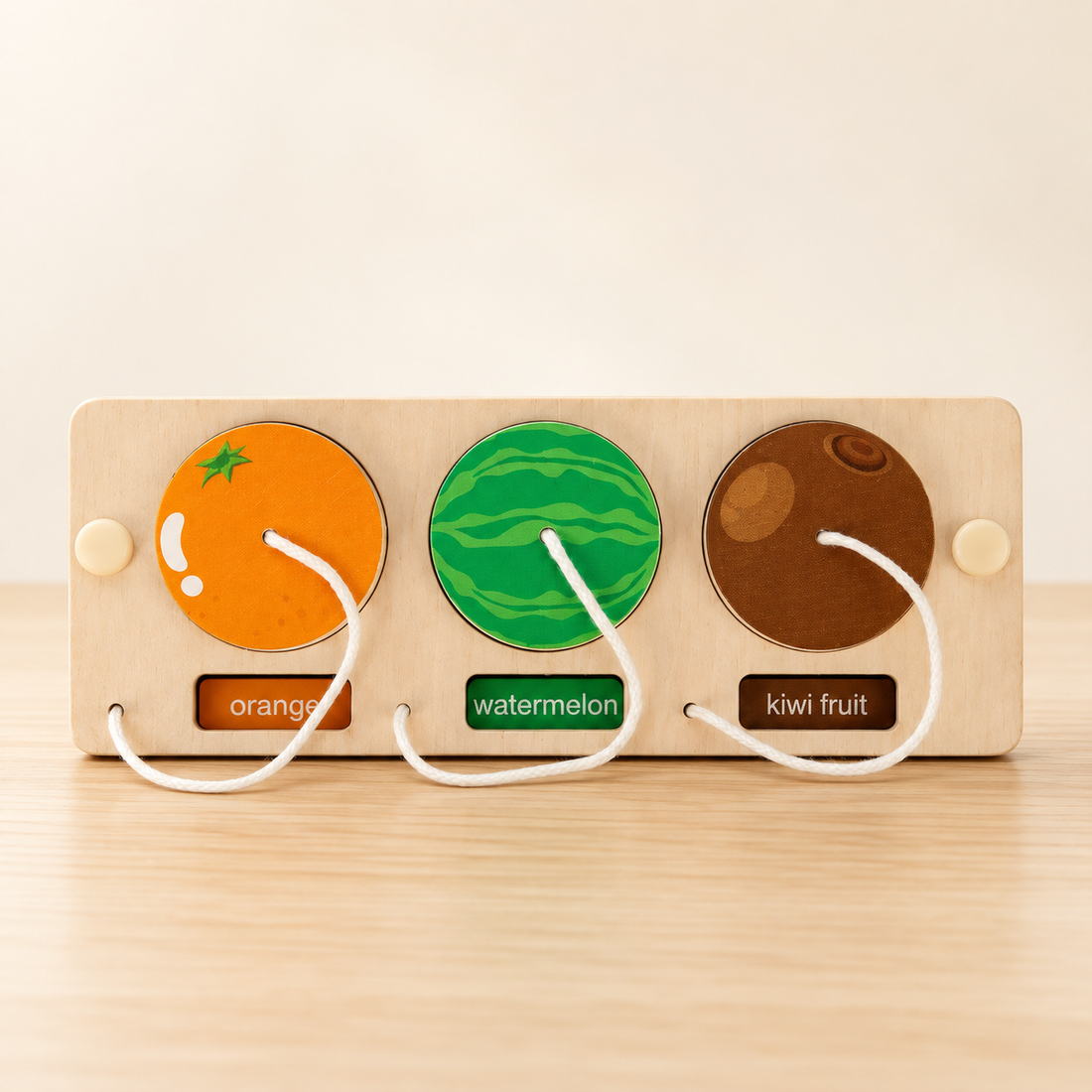 Modules pour tableau d’activités en bois — À composer — Couleurs à cordons