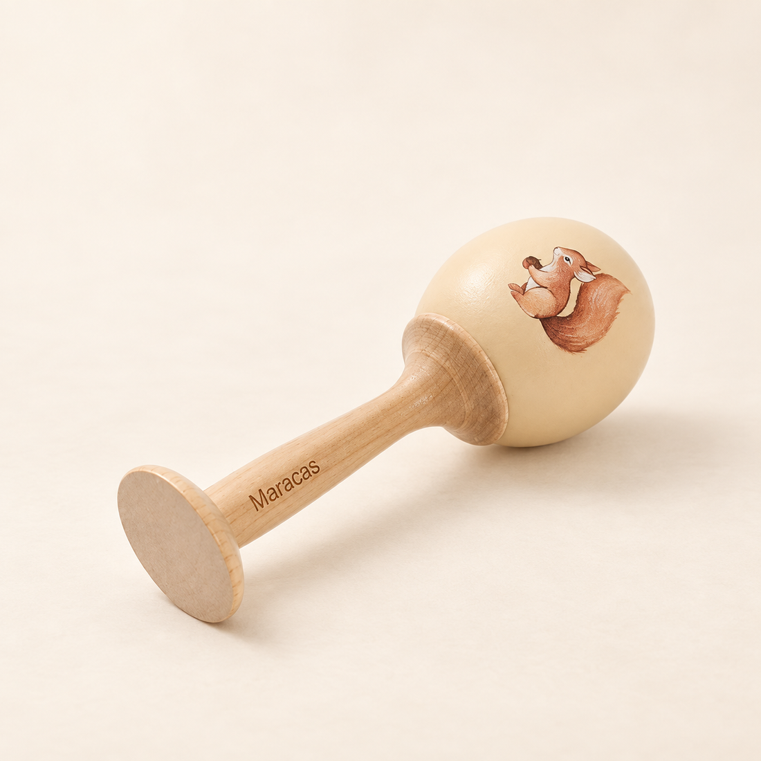 Petits instruments de musique en bois — À l’unité ou en duo — Maraca écureuil