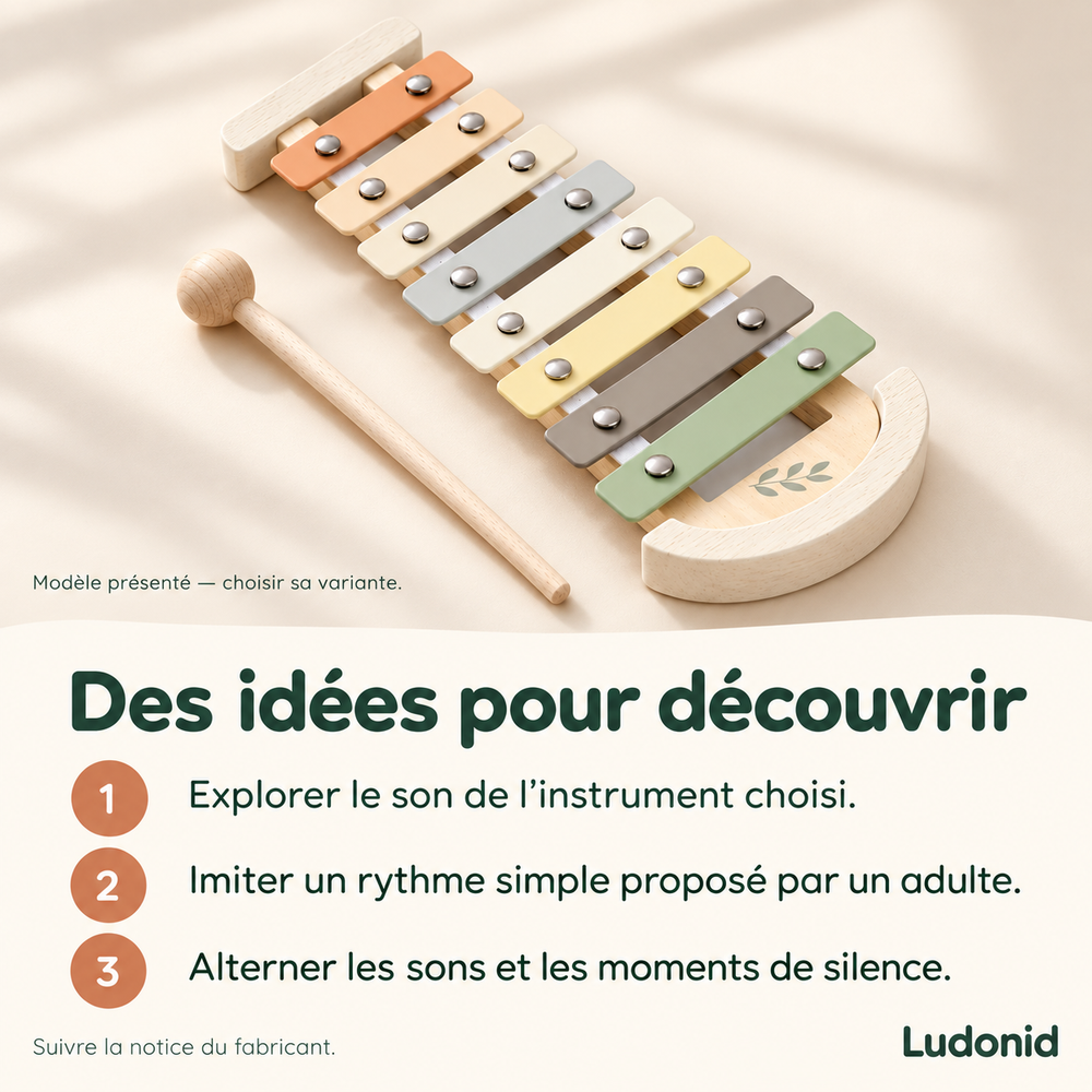 Petits instruments de musique en bois — À l’unité ou en duo — idées de jeu et utilisation en français
