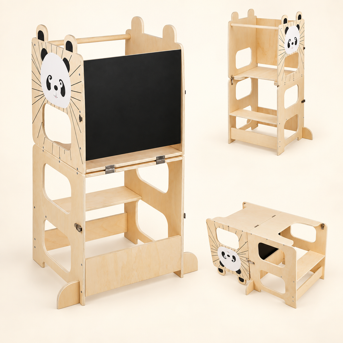 Tour d’observation transformable — Bureau et tableau — Panda