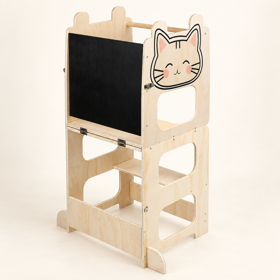 Tour d’observation transformable — Bureau et tableau — Chat