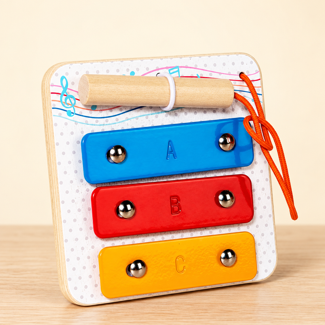 Modules d’activités en bois — Engrenages, formes et gestes — Xylophone trois lames