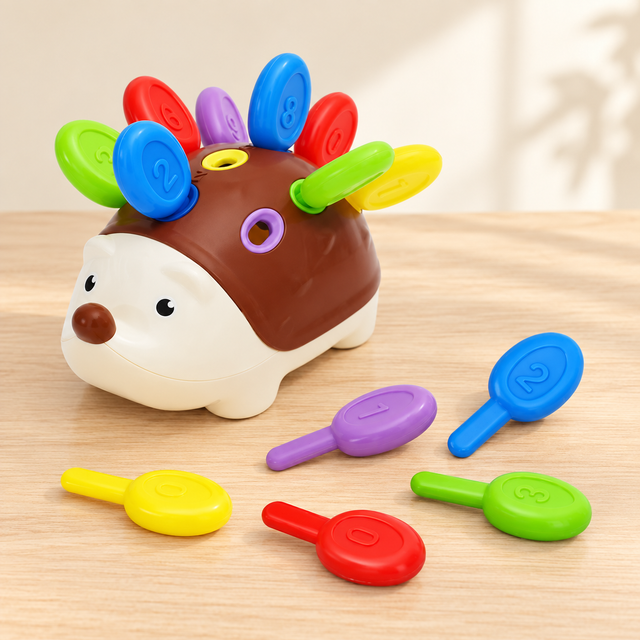 Hérisson à picots colorés — Jeu de tri et de manipulation